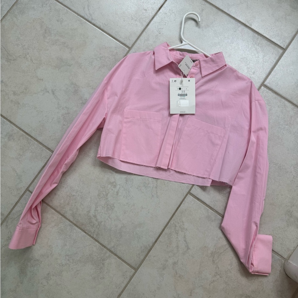 Asos button down crop